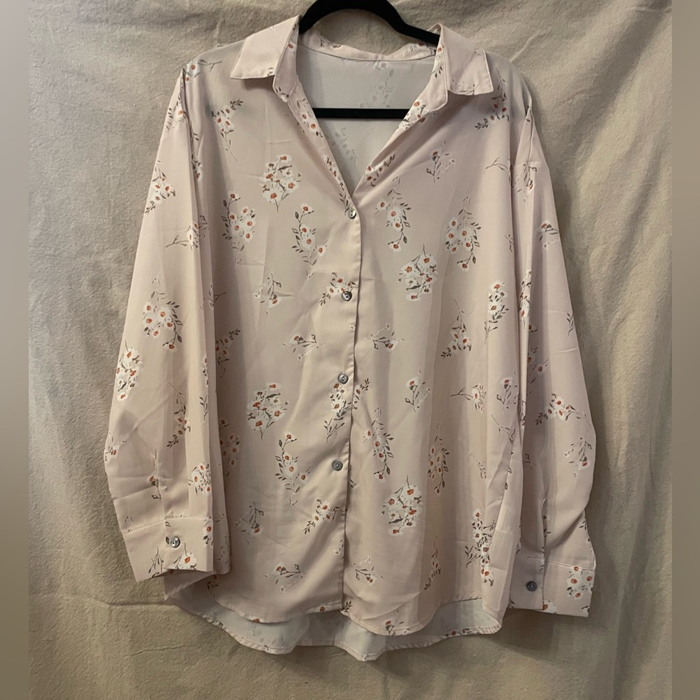 Floral Blouse in Light Pink